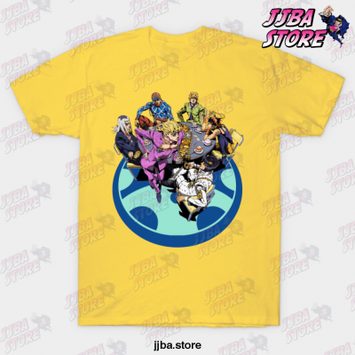 Jjba Team Bucciarati T-Shirt Yellow / S