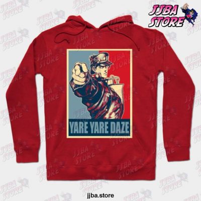 Jjba Yare Daze Hoodie Red / S