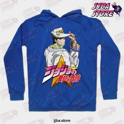 Jojo Jotaro Hoodie Blue / S