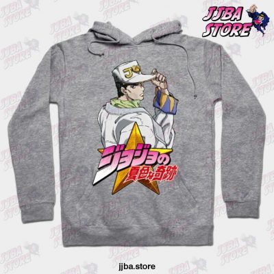 Jojo Jotaro Hoodie Gray / S