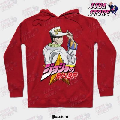 Jojo Jotaro Hoodie Red / S