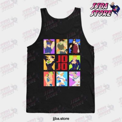 Jojo_S Bizarre Adventure - Heroes Tank Top Black / S