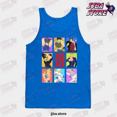 Jojo_S Bizarre Adventure - Heroes Tank Top Blue / S