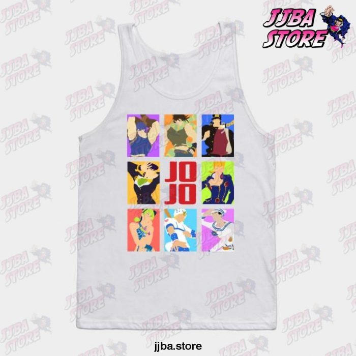 Jojo_S Bizarre Adventure - Heroes Tank Top Gray / L