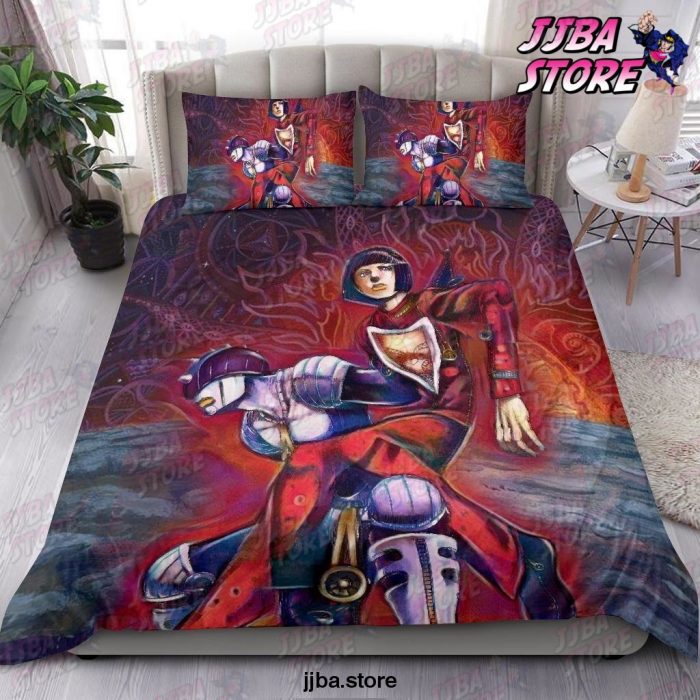 Jojos Bizarre Adventure Bruno Bucciarati Zipper Man Bedding Set