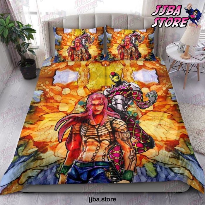 Jojos Bizarre Adventure Diavolo Emperor Crimson Bedding Set