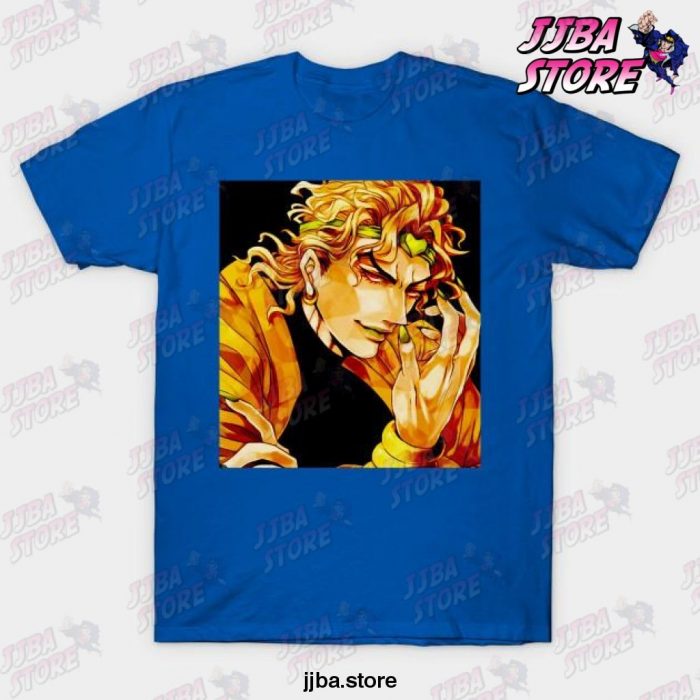 Jojos Bizarre Adventure Dio Brando T-Shirt Blue / S