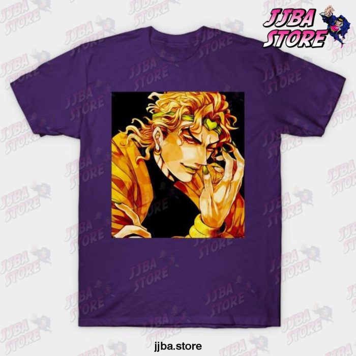 Jojos Bizarre Adventure Dio Brando T-Shirt Purple / S