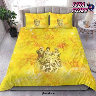 Jojos Bizarre Adventure Ethereal Golden Wind Bedding Set