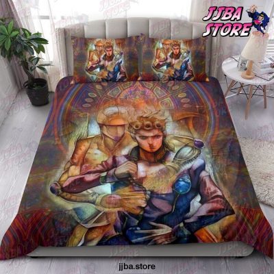 Jojos Bizarre Adventure Giorno Giovanna Golden Wind Bedding Set