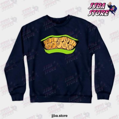 Jojos Bizarre Adventure - Heroes Crewneck Sweatshirt Navy Blue / S