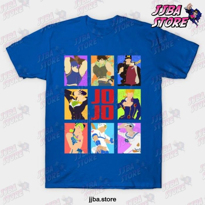 Jojos Bizarre Adventure - Heroes T-Shirt Blue / S