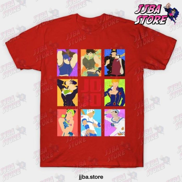 Jojos Bizarre Adventure - Heroes T-Shirt Red / S