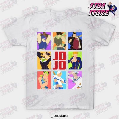 Jojos Bizarre Adventure - Heroes T-Shirt White / S