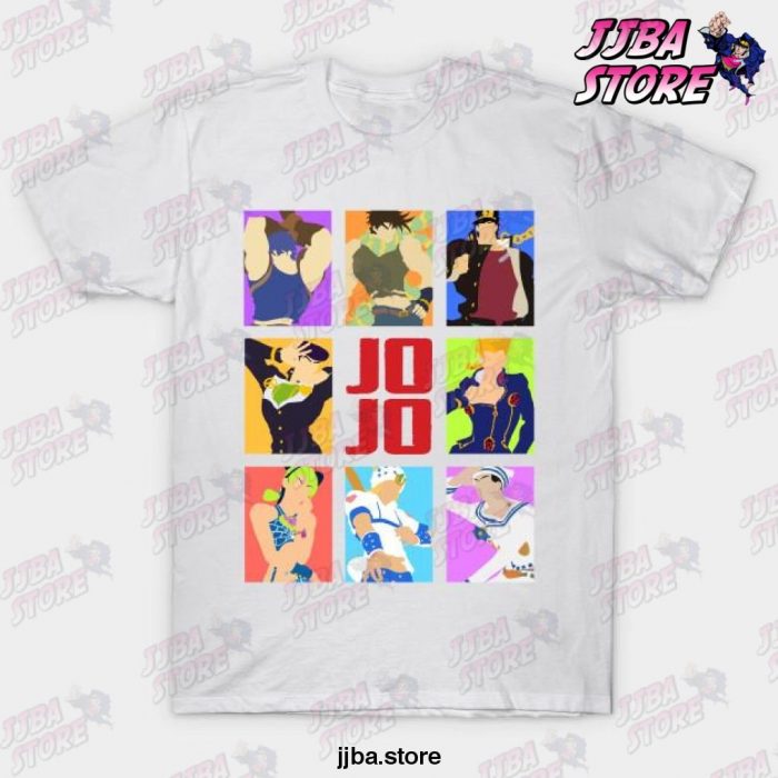 Jojos Bizarre Adventure - Heroes T-Shirt White / S