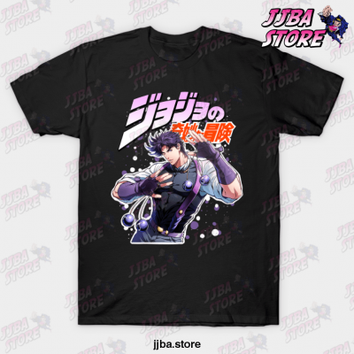 Joseph Jostar Jojos Bizarre Adventure T-Shirt Black / S