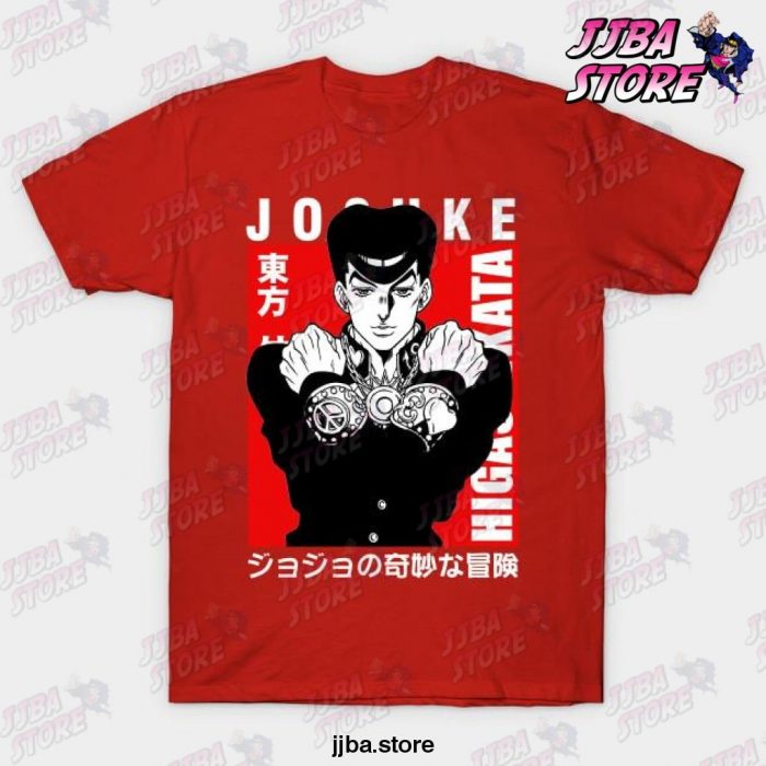 Josuke Higashikata T-Shirt Red / S