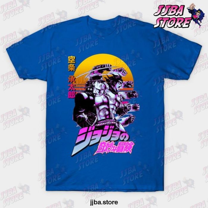 New Design Jotaro Kujo T-Shirt Blue / S