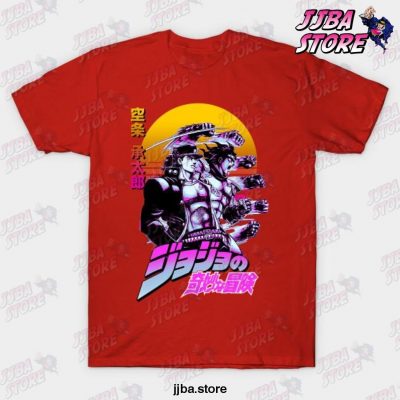 New Design Jotaro Kujo T-Shirt Red / S