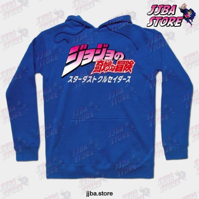 New Fashion Jjba Hoodie Blue / S