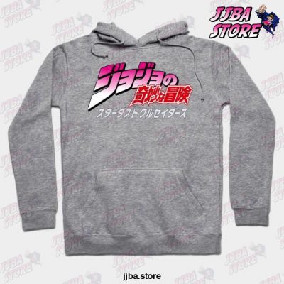 New Fashion Jjba Hoodie Gray / S