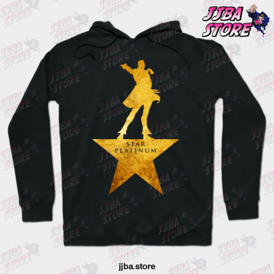 Star Platinum Jojos Bizarre Adventure Hoodie Black / S