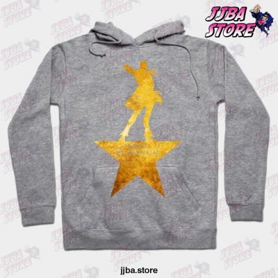 Star Platinum Jojos Bizarre Adventure Hoodie Gray / S