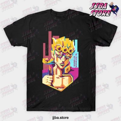 Wpanime - Jojo Goldenwind T-Shirt Black / S