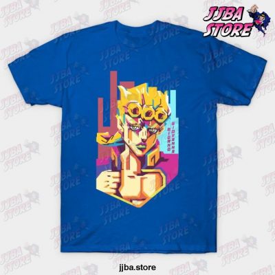 Wpanime - Jojo Goldenwind T-Shirt Blue / S