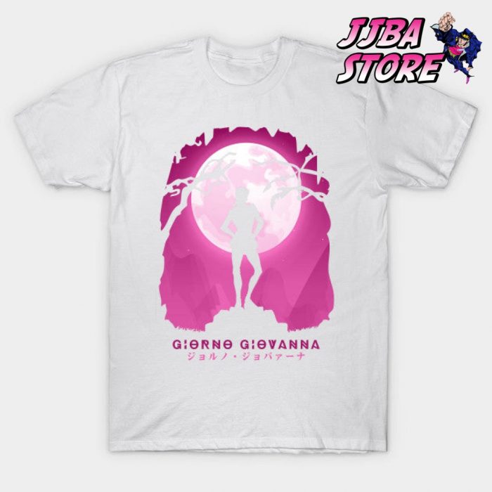 Jjba Giorno Giovanna Shadow T-Shirt White / S