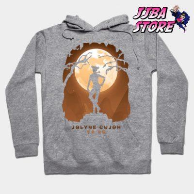 Jjba Jolyne Cujoh Shadow Hoodie Gray / S