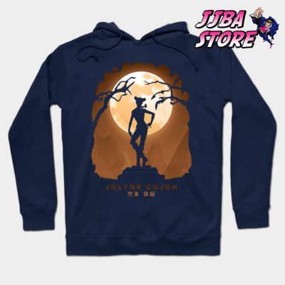 Jjba Jolyne Cujoh Shadow Hoodie Navy Blue / S