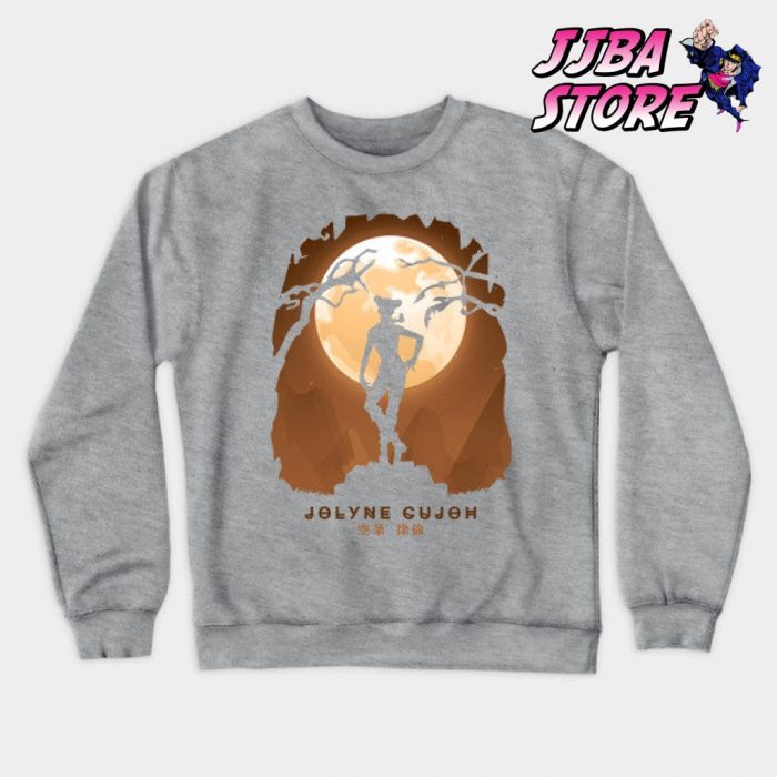 Jjba Jolyne Cujoh Shadow Sweatshirt Gray / S