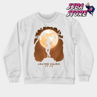 Jjba Jolyne Cujoh Shadow Sweatshirt White / S