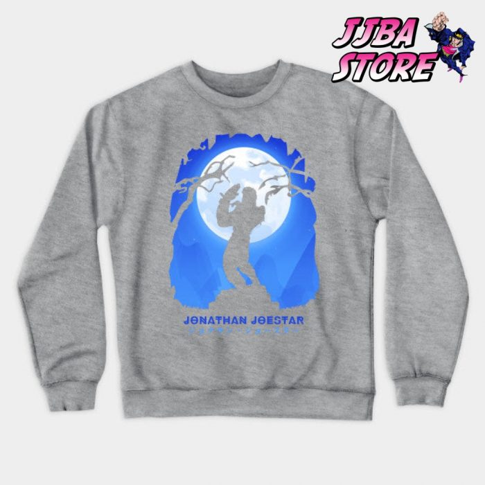 Jjba Jonathan Joestar Shadow Sweatshirt Gray / S