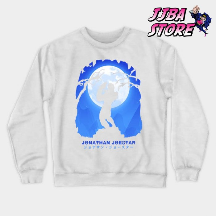 Jjba Jonathan Joestar Shadow Sweatshirt White / S