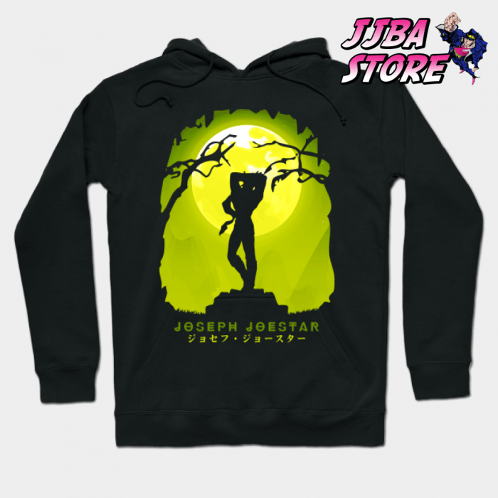 Jjba Joseph Joestar Shadow Hoodie Black / S