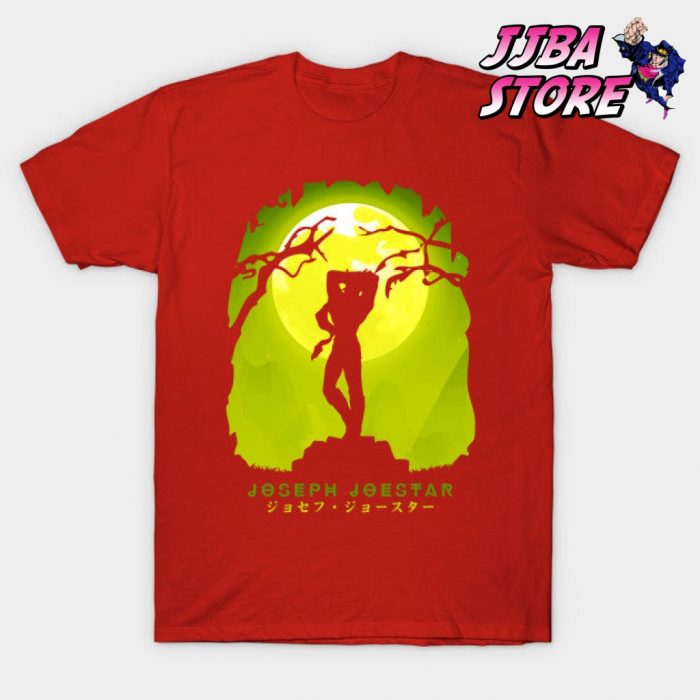 Jjba Joseph Joestar Shadow T-Shirt Red / S