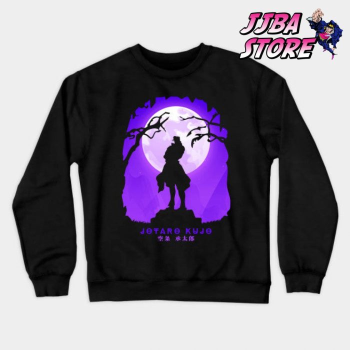 Jjba Jotaro Kujo Shadow Sweatshirt Black / S