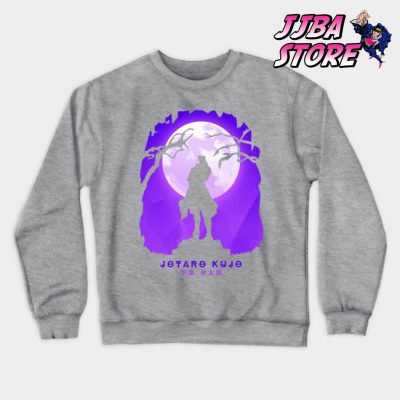 Jjba Jotaro Kujo Shadow Sweatshirt Gray / S