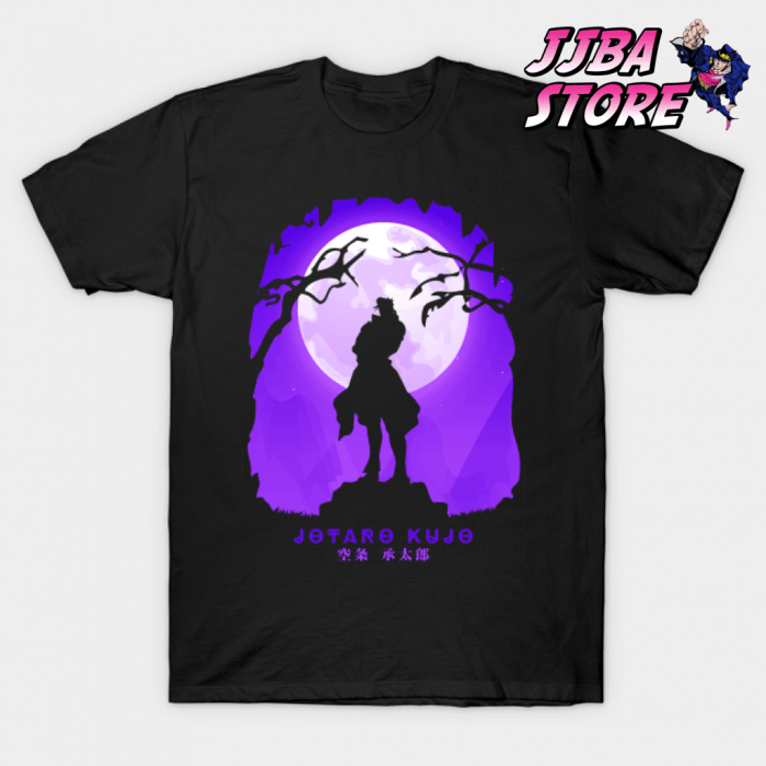 Jjba Jotaro Kujo Shadow T-Shirt Black / S