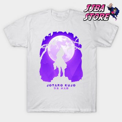 Jjba Jotaro Kujo Shadow T-Shirt White / S