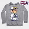 Jojos Chibi Jotaro Hoodie Gray / S