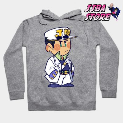 Jojos Chibi Jotaro Hoodie Gray / S