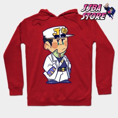 Jojos Chibi Jotaro Hoodie Red / S