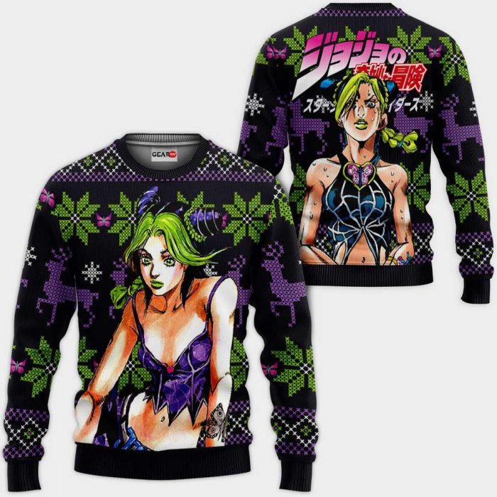 Jolyne Cujoh Ugly Christmas Sweater Custom Anime JJBA Xmas Gifts