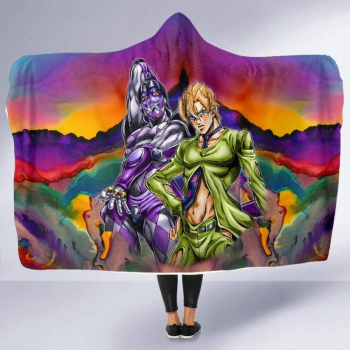 Pannacotta Fugo Purple Smoke Jojo's Bizarre Adventure Hooded Blanket