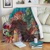 Noriaki Kakyoin Hierophant Green Jojo's Bizarre Adventure Blanket