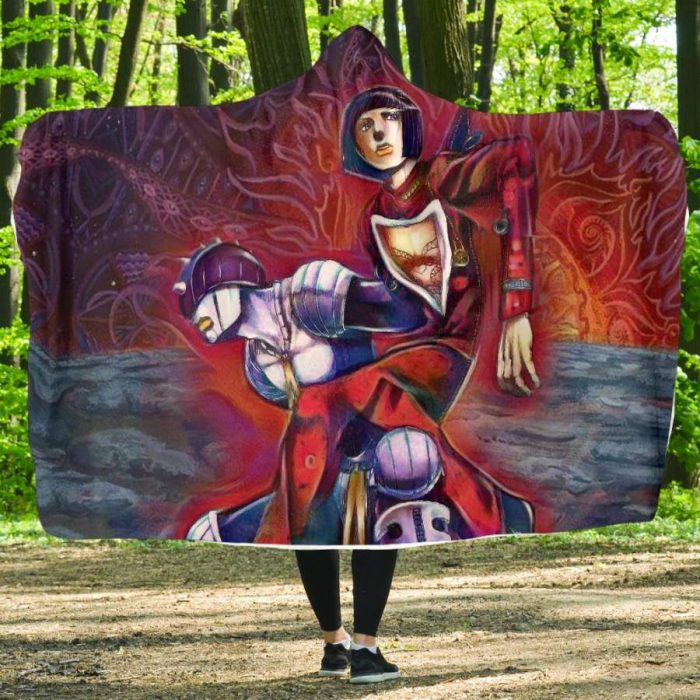 Bruno Bucciarati Zipper Man Jojo's Bizarre Adventure Hooded Blanket