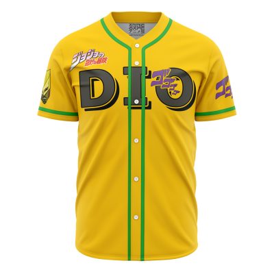 Dio JBA AOP Baseball Jersey FRONT Mockup - JJBA Store